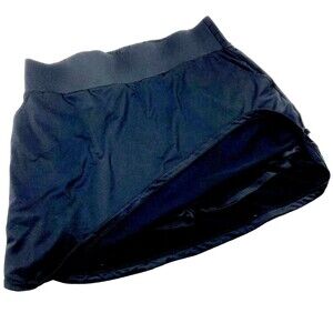 Skort Skirt Lined Stretch Black XL Women Wide Elastic Waist Tennis Hiking Preppy